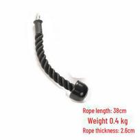 Dvigubos galvos tricepso ir bicepso traukimo virvė, skirta Gantry fitneso ir stūmimo virvei Single head rope black