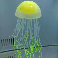 Fish Tank Decoration Fluorescent Jellyfish Authentic Simulation Trumpet Goldfish Decor žalia
