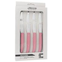 Steiko peiliai - ARCOS - 4 vnt. rinkinys - NITRUM® nerūdijančio plieno ašmenys - 110/230 mm - Rožiniai