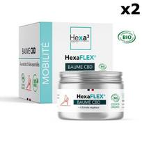Lot de 2 Baumes Musculaires HexaFlex CBD 1000mg Hexa3 labellisé Cosmébio - 2 x 100ml