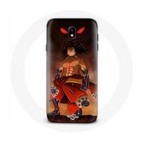 Dėklas - Maniacase - Samsung Galaxy J7 2017 - Luffy Gear 5 One Piece Manga - Silikoninis - Minkštas juoda