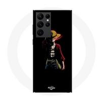 Coque Maniacase pour Samsung Galaxy S22 Ultra one piece manga anime luffy fond noir juoda