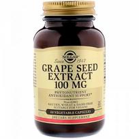 Solgar - Grape Seed Extract, 100 mg, 60 Vegetable Capsules