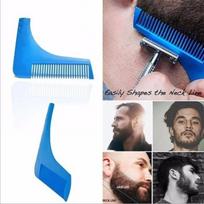 Barbe Rasage Outil Template Tool pour Lignes Parfaites & Symétrie mėlyna