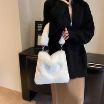Autumn and winter plush bag new Internet celebrity bag mobile phone change bag plush bag bucket bag love bag women's bag