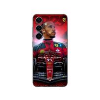 Coque Samsung Galaxy S24 plus Lewis Hamilton Ferrari officiel Maniacase juoda