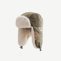 Winter Plush Earflap Aviator Bomber Hat Face Mask Goggles Ski Riding Biking Snow Thicken Warm Cotton Cap Glasses Women Windproof gray