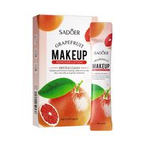10pcs Portable Makeup Remover Softly Cleansing Grapefruit Non Irritating Gentle Care Clean Makeup Remove 5mlx10pcs