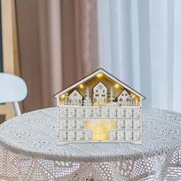 Christmas Advent Calendar Lighted Home Decor DIY Nativity Ornament for gray