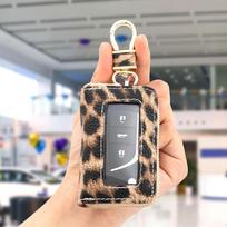 Automobilio raktų piniginės Signalą blokuojantis krepšys RFID apsauga Signalinis užtrauktukas Raktų krepšys Leopardų raštas PU oda Apsauga nuo įsilaužimo ir vagysčių Raktų pakabukas gray