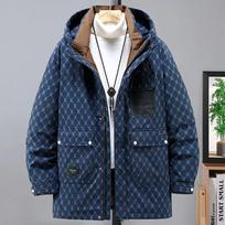 Žieminės vandeniui atsparios parkos vyrams, storos striukės, paltas 10XL 11XL plius dydžio mada, kasdienė, kargo parka, vyriškas žieminis paltas, didelis dydis 11XL 11XL mėlyna