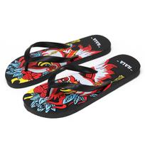 Fashion Summer beach outdoor sandals fashion flip-flops men's high quality non-slip casual slippers lightweight new men's shoes 45 black