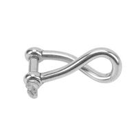 4/5/6/8/10/12mm Twisted Shackle Screw Pin Rustproof Screw Pin Shackle for Sailing Marine Grade Stainless Twist Shackle 1