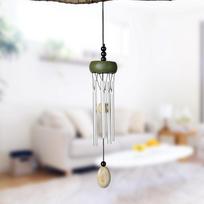 Mini Solid Wood Solid Aluminum Bar Metal Wind Chimes Small Fresh Home Decoration Pendant Door Decoration Gift Car Wind Chimes