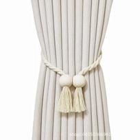 Rankomis austi masyvo medžio masyvo magnetinio mazgo užuolaidos Boho stiliaus, puikiai tinka svetainės ir miegamojo dekoravimui. white