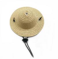 New Vibrant Colorful Stylish Mini Mexican Straw Hat for Dogs and Cats, Adds Flair and Sun Protection to Your Furry Friend's Ense XS smėlis