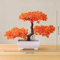 Artificial Plastic Plants Bonsai Small Fake Tree Simulation Pot Home Table Potted Ornaments Garden Arrangement Tree Table Decor