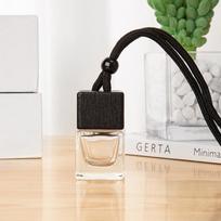 Dyed Square Cap Car Air Freshener Scent Perfume Bottle Essential Oil Fragrance Air Freshener Scent Pendant Empty Bottle Ornament black
