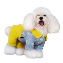 Dog Winter Clothing Lapel Collar Non-sticky Hair Thickening Puppy Overalls Warm Clothing Puppy Costume žalia