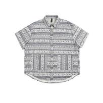 Checkered Retro Shirt Men'S Summer Outfit Hong Kong Style Student Loose And Niche Design Fun New Men'S Top For Outdoor Wear M mėlyna