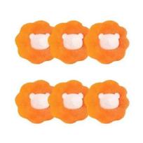 Laundry Ball Kit Hair Remover Pet Clothes Cleaning Dog Accessories Home Household Product Tool Removes Hairs Cat and Dogs orange
