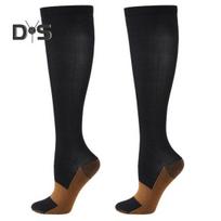 1 pora moteriškų žiemos sportinių kojinių Suspaudimo jogos kojinės Ilgos iki kelių Aukšto elastingumo Apgaubiančios Neslystančios kojinės Komfortas Šiluma Kojinės skirtos L juoda
