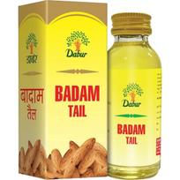 Dabur Badam Tail - 50ml | Sweet Almond Oil | Rich in Vitamin-E | For Healthy Hair & Skin | Sharpens Brain | Improves Digestion
