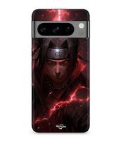Case - MANIACASE - Google Pixel 8a Pro - Silicone - Itachi Uchiha 3D - Soft juoda