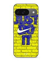 Case - MANIACASE - Google Pixel 9 - Soft - Just Do It Logo - Blue Yellow Color juoda