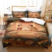 The Light Of The Fireflies Forest Bedding Set Single Twin Full Queen King Size Bed Set Aldult Kid Bedroom Duvetcover Sets Anime 70x133cm 2pcs