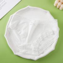 Lace Underwear for Girls Seamless Sexy Mid Waist Women's Underwear Student Thin Panties XL žalia