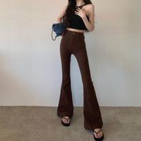 Retro Stretch Slimming Pants with Mini Speakers 2XL ruda
