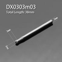 YG8 lydinio rotacinis dildė 1 vnt. apvalus D tipo dvigubo griovelio volframo plieno medžio drožybos šlifavimo galvutė 3 mm 4 mm 5 mm 8 mm 10 mm 16 mm skersmens