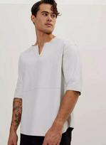 WHITE Genuine Lambskin Leather Men T-shirt Zipper Handmade Stylish Casual Wear XS balta