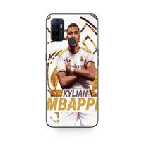 Oppo A32 case Kylian Mbappe Real Madrid wallpaper celebration Maniacase juoda