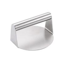 Stainless Steel Hamburger Meat Press Circular Square Burger Meat Press Kitchen Tool Meat Press Plate 1PC pilka spalva