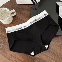 Lingerie Girls' Mid Waist Underwear Hip Hugging Knickers Cotton Triangle Panties L šviesiai pilka spalva