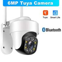 6MP Tuya Wifi Outdoor 2.4G/5G Wifi Surveillance Camera Smart Home Security Protection POE PTZ IP Cam Alexa Google Onvif 6MP Tuya Camera