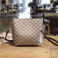 Shoulder Bag For Women Luxury With Crossbody Sling Chain Strap Plaid Mahjong Designer Brand Pu Leather Vintage Handbags M gray