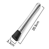 Stainless Steel Wine Mixing Stick Cocktail Muddler Shaker with Crushing Hammer DIY Drink Fruit Muddler Crushed Ice Barware Tool white