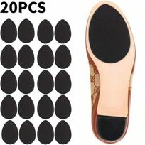 20 vnt/maišelis Juodo silikono neslystantys batų vidpadžiai, lipnios batų, batų, papuošalų ir laikrodžių priedų apsaugos – nemagnetiniai 20pcs juoda