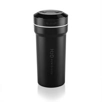 Automobilinis drėkintuvas USB Automobilio oro gaiviklis Difuzorius - Pasiimkite drėkintuvą Išmanus paleidimas-sustabdymas su automobilio 7 spalvų šviesos purškimo atomizatoriumi black