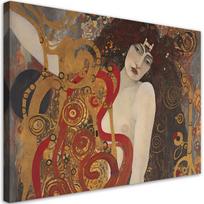 Drobės spauda, Moteriška abstrakcija - G. Klimtas 60x40 auksinė