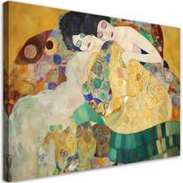 Canvas print, The Virgin - G. Klimt 60x40 auksinė
