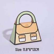 Valentine's Day Bear Schoolbag Gift Box: Perfect for Graduations, Birthdays, or Baby Souvenirs. Backpack Series; 11.8*6*13cm mėlyna