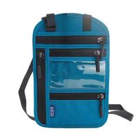 Daugiafunkcis apynasrio kaklo paso krepšys Kelioninis nešiojamas lėktuvo bilietas Dokumentų apsauginis dangtelis Dokumentų krepšys Kortelių laikiklis Telefono krepšys ežero mėlyna spalva