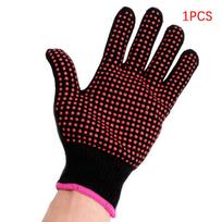 1Pc  Double-Sided Hair Straightener Perm Curling Hairdressing Heat Resistant Finger Glove Hair Salon Tools Thermal Styling Gloves juoda