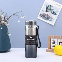 New 316 stainless steel thermos cup portable sling travel kettle large capacity outdoor sports kettle batch 1000ML mėlyna