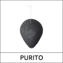 [PURITO] (gd) Bamboo Charcoal Konjac Sponge 1ea / S gray