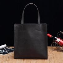 Vyriška rankinė Laisvalaikio Tendencija Petinė Didelės talpos Vertikali pirkinių krepšio tipo rankinė Vyriška Retro rankinė One Size juoda